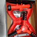 Joeys Sprinkler for Yard, Rotating Garden Sprinkler for Large Area Coverage, Lawn and Yard Sprinklers (Red)