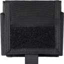 TACNEX Folding Dump Pouch for Duty/Battle/Range Belt Roll Up MOLLE Magazine Drop Pouch Drawstring Open Mag/Tool Recovery Waist Bag Utility Storage Pack for Hunting Shooting (Vertical Black)