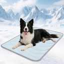 Cozyide Dog Cooling Mat, Q-Max>0.45 Thin Breathable Cooling Mat for Extra Large Dogs, Washable Reversible Dog Pad for Four Seasons, 40" L x 28" W, Ocean Blue