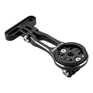 ROCKBROS Bike Computer Mount Adjustable Out-Front Bicycle Computer Mount Aluminum Integrated Cycling Computer Mount Compatible with Garmin, Bryton, Go Pro for Handlebar Clamp Diameter up to 4 cm (Adjustable mount)
