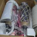 25.5" Coastal Glass Table Lamps Set of 2, 3-Way Dimmable Touch Control Bedside Lamps with 2 USB Ports and AC Outlet, Clear Nautical Nightstand Lamp for Bedroom Living Room (LED Bulbs Included)