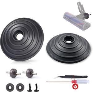 Ball Wheel and Soleplate Wheel Compatible with Dyson 35W 50W V6 V7 V8 V10 V12 DC58 DC59 DC62 DC74 Vacuum Cleaner Direct Drive Cleaner Head Wheels Replacement Parts