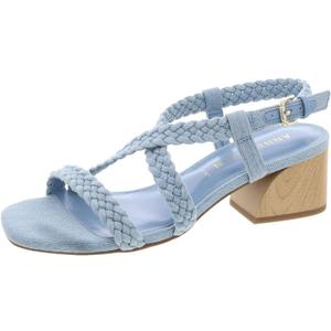 Anne Klein Women's Meliza Heeled Sandal (8, Denim)