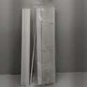 SEEYE 2 Inch Faux Wood Blinds for Indoor Windows with Crown Valance, Cordless Room Darkening Window Blind, 27" W x 60" H, Horizontal Wooden Shades for Bedroom, Kitchen, Office, Doors, White