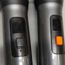 Karaoke Machine, Portable Bluetooth Speaker with 2 Wireless Karaoke Microphones, Karaoke Machine for Adults Kids with PA System,Stage Monitors Support TWS/TF/USB/AUX for Home Party Stage (Black)