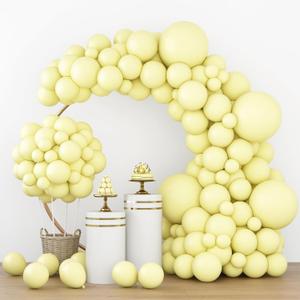 RUBFAC 129pcs Clear Balloons Different Sizes 18 12 10 5 Inches for Garland Arch, Transparent Balloon for Birthday Baby Shower Wedding Party Decoration