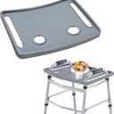Walker Tray for Elderly Disabled, Folding Rollator Desk Lap Board Eating Aid, Easy Install, Fits for 16"-19" Handle Distance