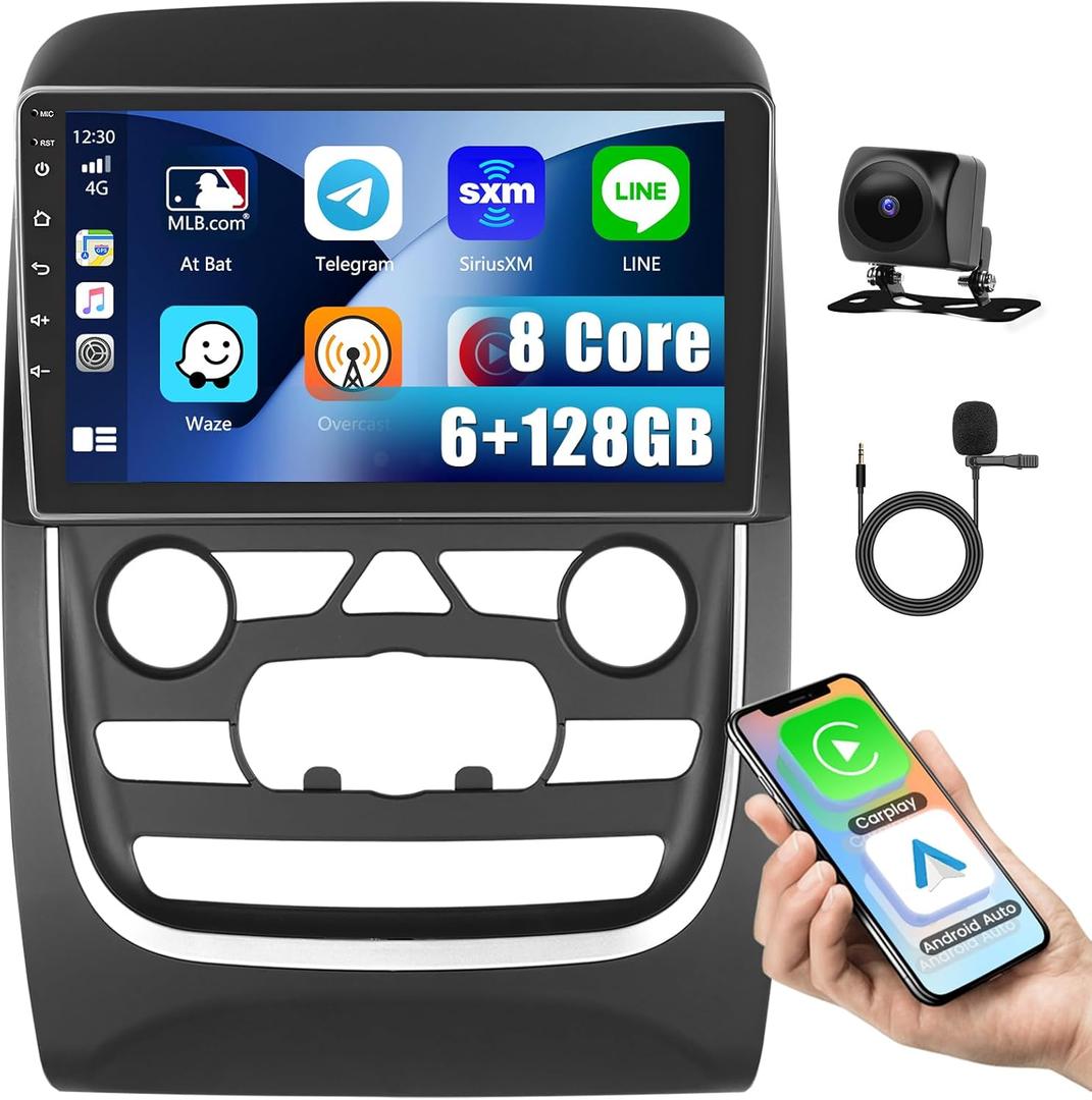 [8 Core 6G+128G] Inefala for Dodge Durango 2014-2020 Android 15 Car Radio Stereo with Wireless Carplay Android Auto, 9" Touchscreen with GPS/WiFi Bluetooth FM/RDS 32EQ DSP SWC Backup Camera Canbus