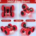 MoKasi Remote Control Stunt Car Toys - Birthday Gifts Ages 6 7 8 9 10 11 12 Year Old Boys Kids Toddler Girls Best Presents Christmas Ideas Rechargeable Rc Racing Vehicle Outdoor (Red)