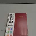 2026 Planner, Weekly and Monthly Calendar Planner Book, January 2026 - December 2026, Hardcover Spiral Planner with Monthly Tabs, Notes Pages, Perfect for Women & Men, A5 (6.4" x 8.5") - Burgundy