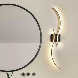 Likelgn LED Bathroom Vanity Light Fixture, 39 inch, Gold, 3000K-6500K Color Adjustable, Dimmable with Remote, Wall Mounted (Set of 2)