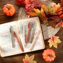 148 Sets Thanksgiving Gifts Bulk Thanksgiving Party Favors Fall Ballpoint Pen Autumn Greeting Thank You Poem Cards Motivational Fall Gifts for Coworkers Employee Teacher Women Friends
