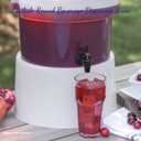 Carlisle FoodService Products Round Beverage Dispenser Base Drink Base, Catering Base for Catering, Plastic, 12.18 Diameter, White