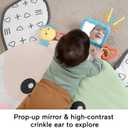 Fisher-Price Baby Tummy Time Toy, Puppy Perfection Giant Play Mat with Sensory Development Activities for Newborns 0+ Months 