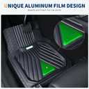 FLORICH Car Floor Mats, Heavy Duty Floor Mats for Cars, 3 Piece All-Weather Floor Mats with Anti-Slip Backing, Universal Trim-to-Fit, Waterproof Automotive Floor Mat for Cars Trucks SUV (Green)