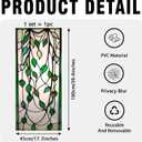 Decorative String of Pearls Stained Glass Window Film, String of Pearls Stained Glass Window Film for Bathroom Door Heat Anti UV RF04