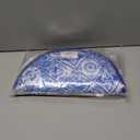 Tortilla Warmer Pouch 2 Pcs,12 Inch Mexican Insulated Cloth Pouch for Tortillas, Tacos, Naan, and Pizza Rolls, Microwavable Fabric Bag Keeps Food Warm Blue