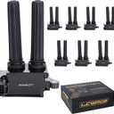 Set of 8 Ignition Coils for 5.7 V8 HEMI Dodge Ram 1500 2500 3500 Charger Durango Chrysler 300 Jeep Grand Cherokee 2006 2007 2008 2009 2010 2011 2012 2013 2014 2015 Coil Packs UF504 56029129AA