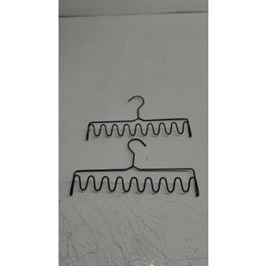 2pcs Tank Wavy Design hanger Storage Multi Purpose Closet Organizer for Scarves Ties Underpants for Home Use