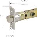 Design House 6-Way Replacement Square Spindle Entry Door Latch, Fits Emblem Series Locksets, Satin Nickel  Design House, 582189