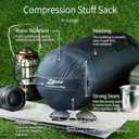 Compression Stuff Sack 6L, 8.5L, 10L, 13L, 16L, Water Resistant Lightweight Compact with Ripstop Fabric Sleeping Bag Sack with Drawstring Closure for Camping, Backpacking, Traveling(E638)