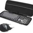 RAIACE Hard Storage Case Compatible with Logitech MX Mechanical Wireless Illuminated Performance Keyboard. (Case Only) - Black