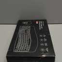 Wireless Keyboard and Mouse Combo, 2.4G Full Size Wave Keys Ergonomic Keyboard with Wrist Rest and 3-Level DPI Adjustable Wireless Ergonomic Mouse for Windows, Mac OS Desktop/Laptop/PC(Black)