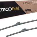 TRICO Gold 26" + 20" Premium Automotive Replacement Windshield Wiper Blades (Set of 2), Passenger and Driver Side All-Weather Beam Wiper Blades for Select Vehicle Models