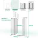 71" Extra Tall Cat Gate for Doorway 30"-49.27" Extra Wide Pet Gate with Adjustable Cat Door Wide,Auto Close, Pressure Mounted, Pet Gate for Cats & Small Dogs, Hallway, Stairs, Kitchen