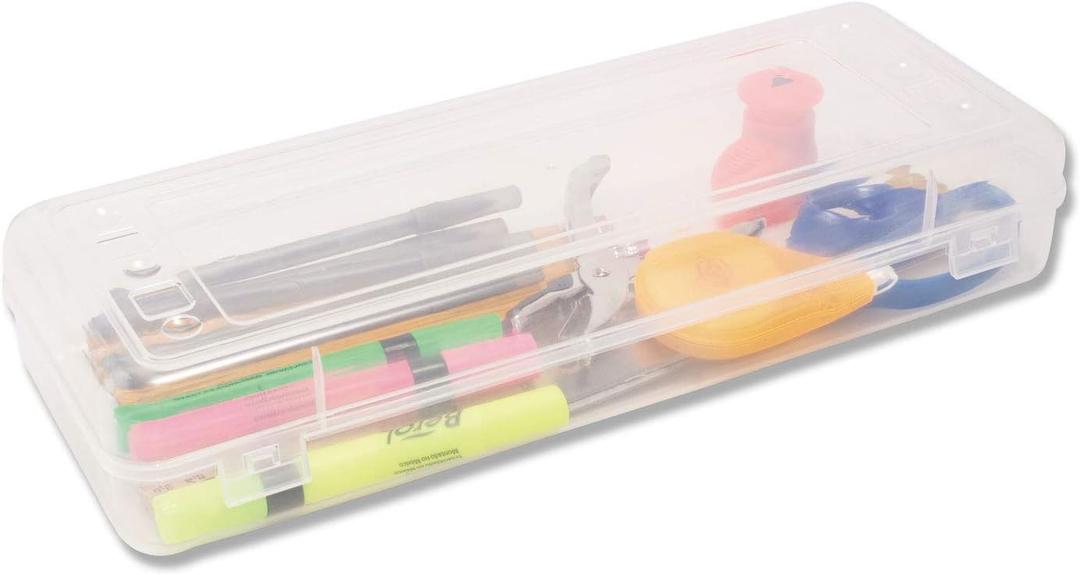 Stretch Art Box, Polypropylene, 13.25 X 5 X 2.3, Clear