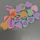 120 Pcs Conversation Hearts Vase Filler Valentine's Day Heart Ornament for Floating Candles Candy Love Centerpiece for Valentine Wedding Home Table Party Decor, No Water Gel, Macaron