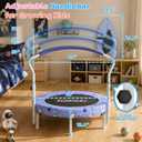 ZCMHAXJ 36" Toddler Trampoline, 3FT ASTM Certified Foldable Mini Trampoline for Kids with Animal Pattern, Kids Trampolines Indoor with Foam Handle, Gifts for Boys&Girls