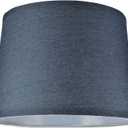 Aspen Creative 32306A Transitional Hardback Empire Shaped Spider Construction Lamp Shade in Washing Blue, 12" Top x 14" Bottom x 10" Slant Height