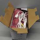 Homemate Heated Blanket Electric Throw - 50"x60" Heating Blanket Throw 1/2/4/6/8 Hours Auto-Off 10 Heat Levels Over-Heat Protection Soft Flannel Sherpa ETL Certification (Red (Striped))