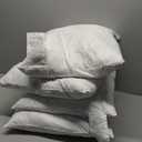 Feather Throw Pillow Inserts Set of 4, Soft Fluffy Square 18 x 18 Inches Decorative Pillow Insert, Feather and Down Euro Pillows for Bed, Couch and Cushion