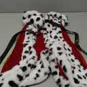 Lovelyshop pet Serial Lux Fur Red Cat Dog Cloak for Halloween Costumes, King Queen Prince and Princess Cosplay-M (Medium, Crimson)