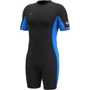 Hevto Men Wetsuit Shorty 2mm Neoprene Short Wet Suit for Surfing Diving Swimming Snorkeling Paddle Boarding, Medium