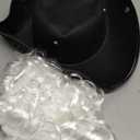 Liitrsh 2 Pieces Halloween Costume Accessories Black Tricorn Hat and White Wig Historical Colonial Outfit for Adults Teens Women Men Halloween Revolutionary War Cosplay Party