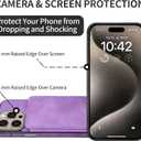 GUERNICA for iPhone 15 Pro Max Wallet Case with RFID Blocking Card Holder for Women Men, Kickstand Shockproof Phone Case for iPhone 15 Pro Max(6.7"),Light Purple