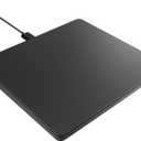 Doohoeek Wired Trackpad Muti-Touch, Upgraded Matte Glass Metal Touchpad with High Precision Portable USB Mouse Pad for Windows 7/10/11 Laptop Notebook PC Computer, Black