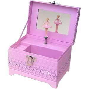Ballerina Music Box 4.3 x 4 x 5.75 inches - Pink 