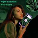LONTECT for iPhone Air Case Glow in The Dark Three Layer Heavy Duty Shockproof Hard PC+Soft Silicone Rugged Full Body Protective Case for Women Girls,Royal Light