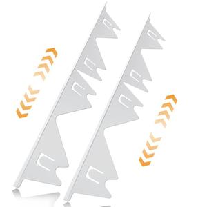 Stove Gap Covers Stainless Steel, 2 Pack Stove Gap Filler Easy Retractable Length 13.8" to 27.5", Width 0.79" ALMCALS Stove Gap Guards Range Trim Kit, Heat Resistant Guard Between Stove Top & Counter