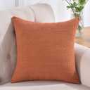 Pack of 1 Cozy Boucle-Like Textured Throw Pillow Cover for Couch and Bed - 24"x24", Terracotta