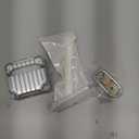 KOREDA Compatible with AirPods 4 Case Cover, Funny Suitcase Design Case for Airpods 4th Generation 2024, Cute Fashion Protective Hard Case with Cleaner Kit & Keychain (Silver)