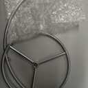 Baderke Ornament Display Stand, Ornament Hanger Holder Glass Ball Air Plant Holder, Hanging Terrarium Stand for Christmas Wedding, Home Office Decor,10.43" H(Silver)