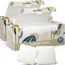 Ourmed Life Large Cotton Pads for Makeup Removal, Soft & Lint-Free Face Pads with Pressed Seam Design, Durable Makeup Remover Pads for Facial Cleansing on All Skin Types, 3x3 Inch, 120 Count