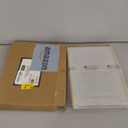 FOCUSLINE 8 PCS Plastic Serving Trays for Party, Clear and Gold Rim Serving Platters and Trays, Premium Plastic Fruit Tray, Disposable Platters for Cupcake, Dessert, Appetizers