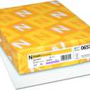 Neenah Paper Classic Laid Stationery, 97 Bright, 24 lb Bond Weight, 8.5 x 11, Solar White, 500/Ream