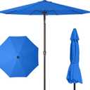 PatioKingdom 11FT Patio Umbrella,Outdoor Umbrella with Push Button Tilt and Crank,Market Table Umbrella with 8 Sturdy Fiberglass Ribs UV Protection